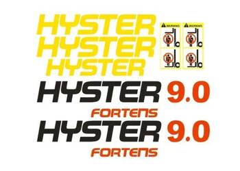 Naklejki oklejenie HYSTER 9.0 FORTENS Zamiennik