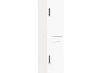 Wysoka szafka biała 345x34x180 cm materiał drewnopochodny WM-3199129