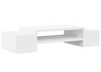 Podstawka pod monitor z przegródkami biała 70x27x15 cm WM-854679