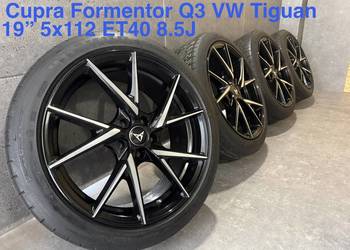 19 cali Cupra Formentor VW Tiguan 5x112 ET40 8.5J felgi koła komplet