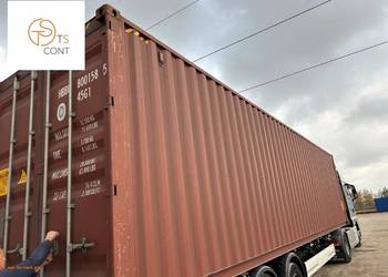 Kontener morski magazynowy budowlany 40 HC używany kilka razy 12 metrowy