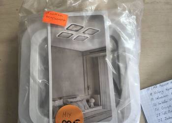 Nowoczesna lampa sufitowa LED – 4 kwadraty