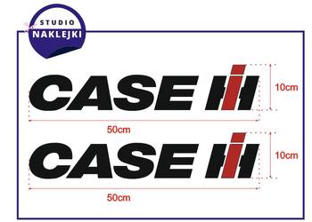 Naklejki CASE IH 50cm Traktor ciągnik kombajn logo Nalepki nalepka