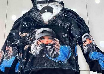Bluza dziewczęca z kapturem