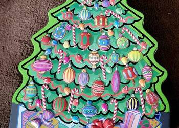 Metalowa puszka CHOINKA – Praliny Świąteczne (Retro / Kolekcjonerska)