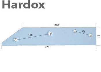 Płoza krótka HARDOX do pługa UNIA grudziądz TUR IBIS VIS
