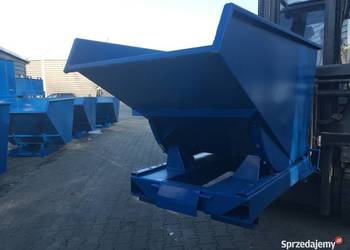 Kontener metalowy uchylny do wózka widłowego 2000l