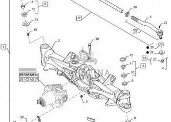 New Holland T6090 T6070 Pochwa mostu napedow 87404290