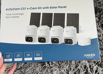 EufyCam C37 kamery zewnętrzne z panelem solarnym Anker