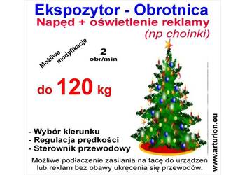Podest obrotowy POD CHOINKĘ z oświetleniem do 120 kg Podest obrotowy POD CHOINKĘ z oświetleniem do 120 kg