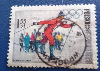Znaczek Olimpiada Polska z 1968 r