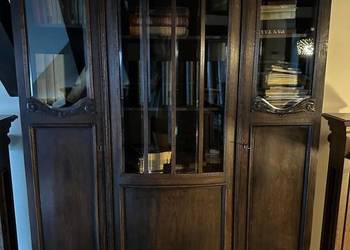 Kredens biurko krzesło secesja biblioteczka