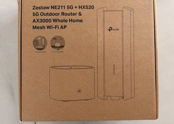 Router zewnętrzny ODU TP-Link NE211 5G + IDU mesh HX520/HX510 WIFI6 AX3000