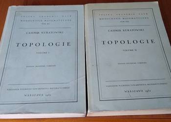 Topologie Vol 1-2 Casimir Kuratowski  Monografie Matematyczne t 20-21