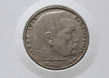 2 Marki Paul von Hindenburg 1939 r. men. A - nr 1