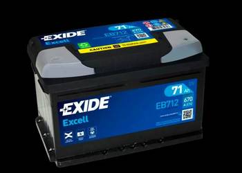 Akumulator Exide Excell 71Ah 670A EN PRAWY PLUS