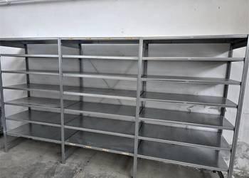 Regał Metalowy 62x220x400cm/21p Magazynowy Ocynk Garaż Piwnica Warsztat