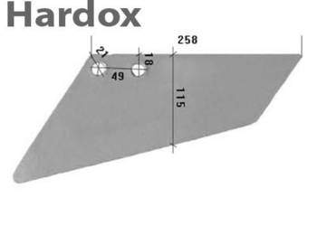 Lemiesz HARDOX 1738600030L agregat ścierniskowy FARMET