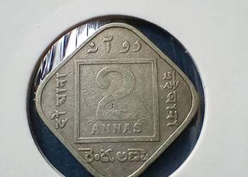 Stare monety 2 anna 1936 Brytyjskie Indie