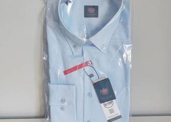 męska koszula slim fit Willsoor, nowa, L 41/42, błękitna