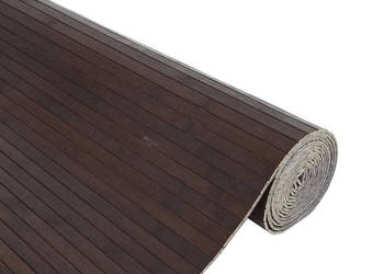 Dywan prostokątny ciemnobrązowy 80x100 cm bambusowy WM-376773