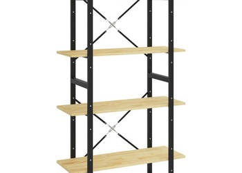 4-poziomowy regał na książki 80x30x140 drewno sosnowe WM-806462