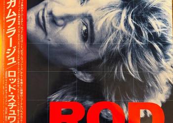 Rod Stewart Camouflage NM/NM Japan Obi LP 1984 Warner Bros. P-11478