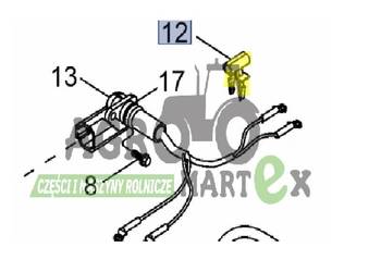87346212 ZACISK PRZEWODU CNH