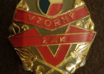 Czechosłowacka odznaka dla wzorowego ucznia szkoły wojskowej Czechosłowacka odznaka dla wzorowego ucznia szkoły wojskowej