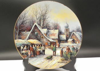 Talerz Kolekcjonerski Tirschenreuth "Wiejski jarmark bożonarodzeniowy"