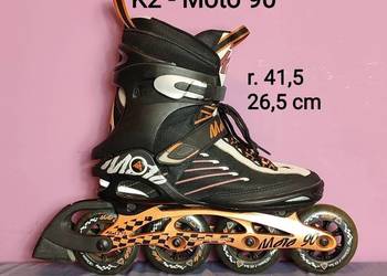 Jak nowe Rolki K2 - MOTO 90 - ILQ9 - 90 mm/ 83a - rozm. 41,5