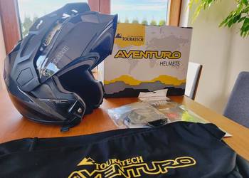 NOWY KASK SZCZĘKOWY AVENTURO TRAVELLER CARBON  (L)
