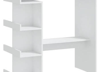 Stolik barowy z półkami biały 100x50x1015 cm WM-809449