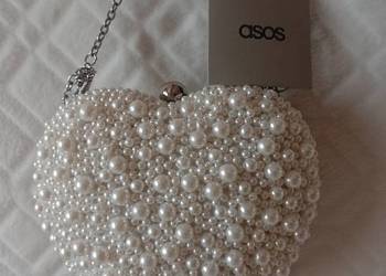 ASOS/Zdobiona perłami torebka listonoszka serce /NOWA