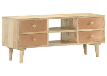 Szafka pod telewizor 110x30x45 cm lite drewno mango WM-287874