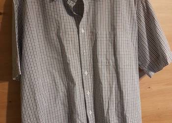 Męska klasyczna koszula w kratę z krótkim rękawem