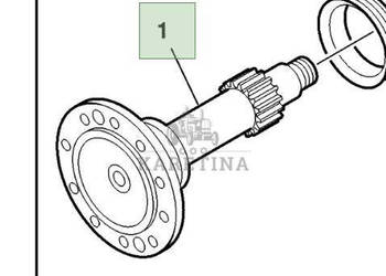 John Deere 9780CTS 9780i CTS 2005rok Piasta Wrzeciono CZĘŚCI H201791