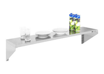 Półka ze wzmocnieniem 120 cm stal nierdzewna