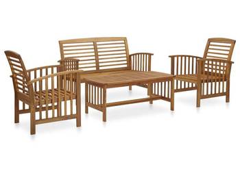 vidaXL 4-cz. zestaw wypoczynkowy do ogrodu(SKU:3057971)