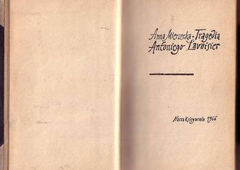 (8069) TRAGEDIA ANTONIEGO LAVOISIER – ANNA MIERZECKA