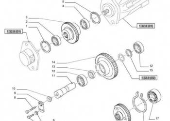New Holland T6010 T6090 T6070 Koło zębate 45t 5191840