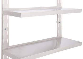2-poziomowa półka wisząca stal nierdzewna 100 x 30 cm WM-51047