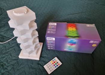 NOWA Lampa LED RGB LETHE, reaguje na dźwięk, modułowa lampa, pilot