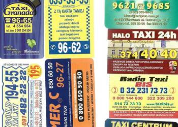 Kalendarzyki listkowe - taxi