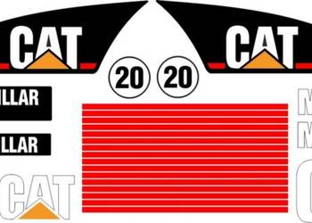 NAKLEJKI NA MASZYNĘ CAT M313C  M315C  M316C  M318C