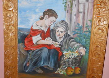 Obraz olejny kopia XVII wiecznego malarza B.E. Murillo