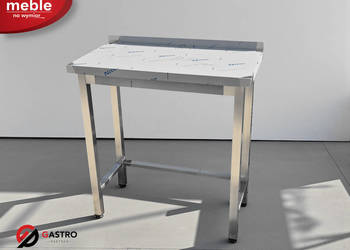 Stół przyścienny gastronomiczny bez półki spawany 800x500x850 mm