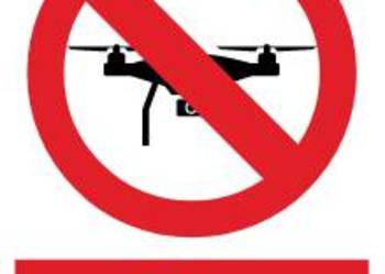 Naklejka BHP Zakaz lotów dronem GC101