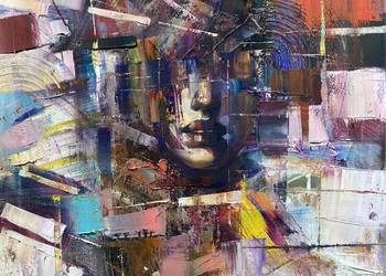 Pitsko Giennadij Tonąca w Marzeniach 50x40 obraz olejny