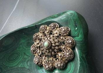 Broszka srebrna filigran